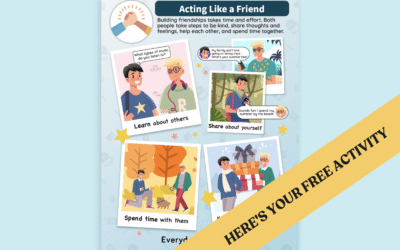 Middle School Friendship Skills Poster: Acting Like a Friend