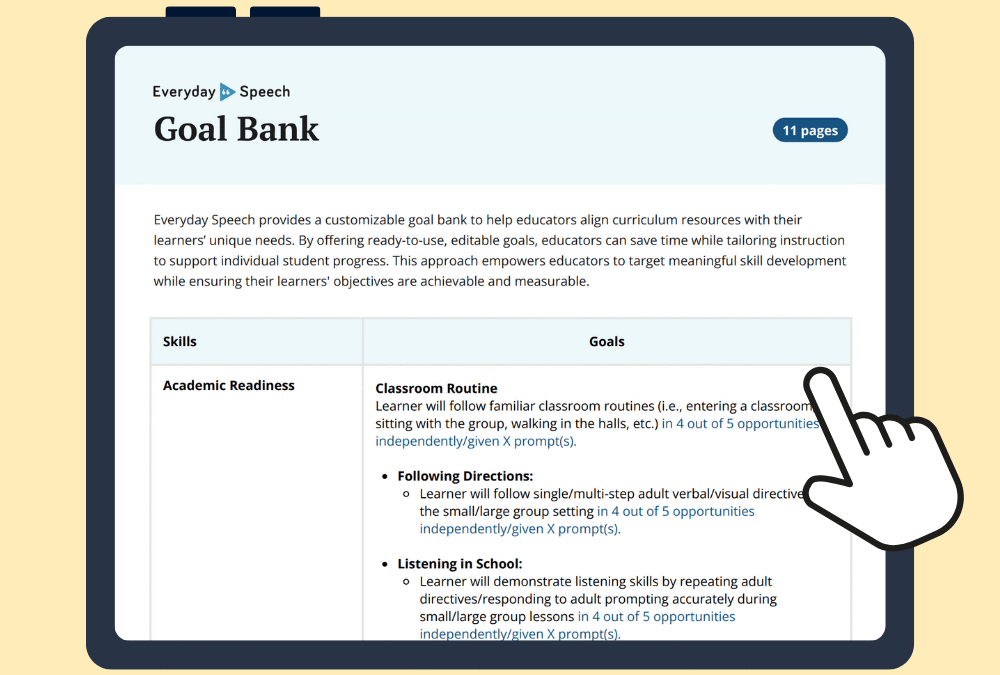 IEP Goal Bank